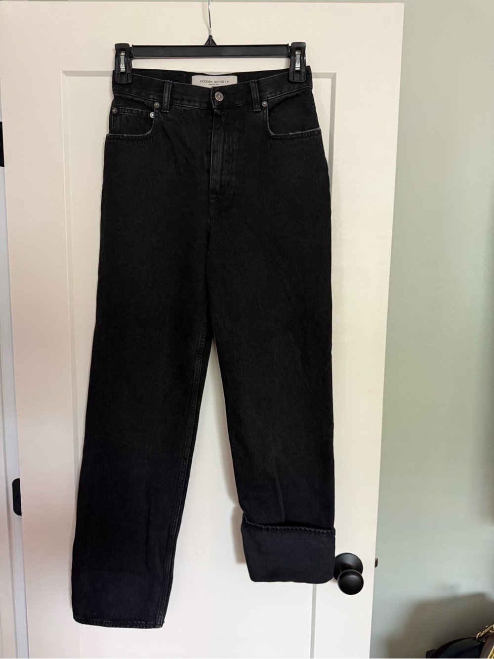 Golden Goose Black Straight-Leg Women's Jeans